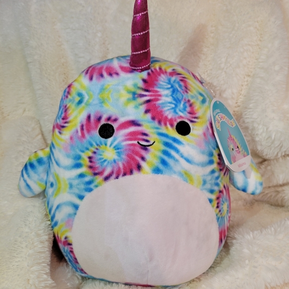 Squishmallows Other - Squishmallow 8" Milaina The Narwhal Tie-Dye Unicorn